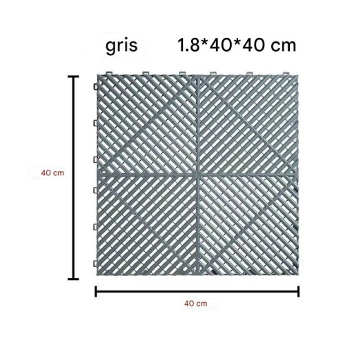 Baldosa Drenaje PVC Gris